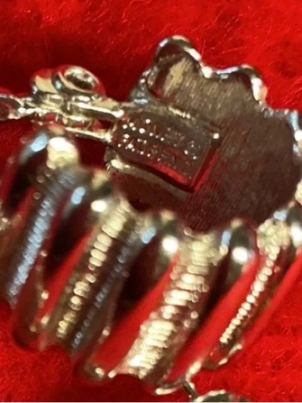 Vintage MONET Silver Tone Ribbed Pierced Post Omega Clip Earrings Pat Pend